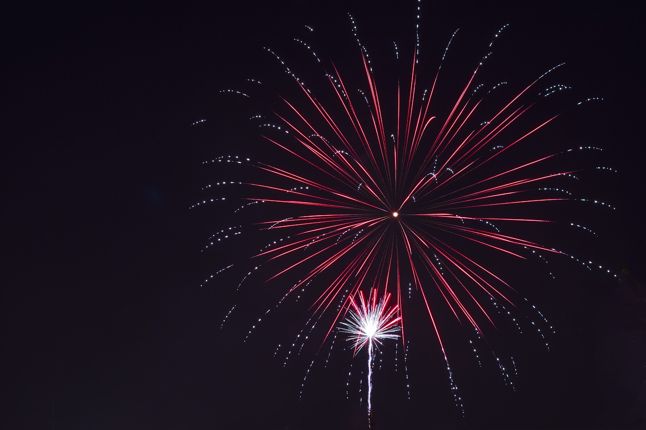 Fireworks in the sky of the 4th of July Branson festivities