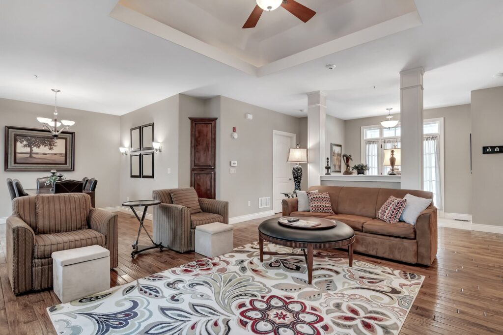 Living space in one of our Branson vacation rentals